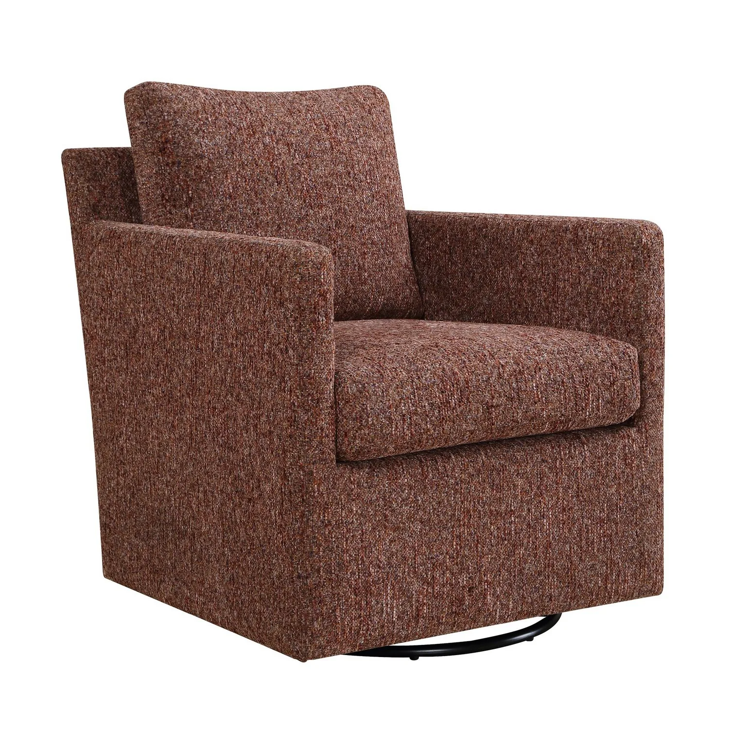 Tisdell Swivel Chair in Canyon And Blush With Accents Of Navy