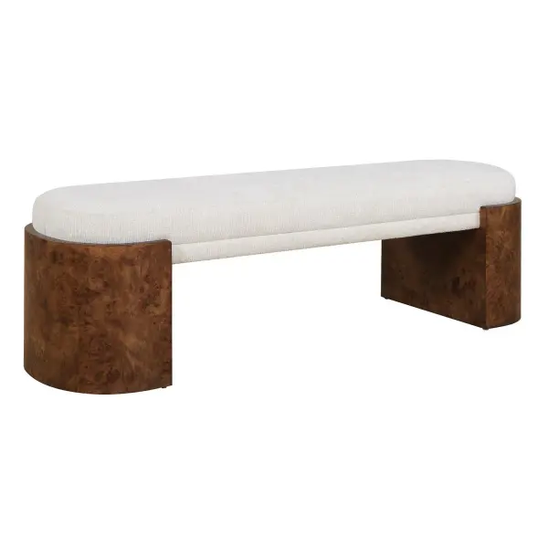 Thorian Bench in Off-white