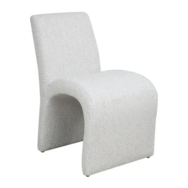 The Valentin Dining Chair Is Defined By A Bold, Sculptural Arch, Mixing Modern Forms With High End Texture. The Silhouette Is Fully Upholstered In A Slubbed Boucle Blend Of Beige And Twine. Collection: Valentin Designer: Matthew Williams Finish: Beige Width: 20.00" Height: 34.00" Length: 27.00" Weight: 30.94 lb Material: Bent Wood, Hardwood, Fabric, Foam, Hardware Country of Origin: China Safety Rating: Indoor Only