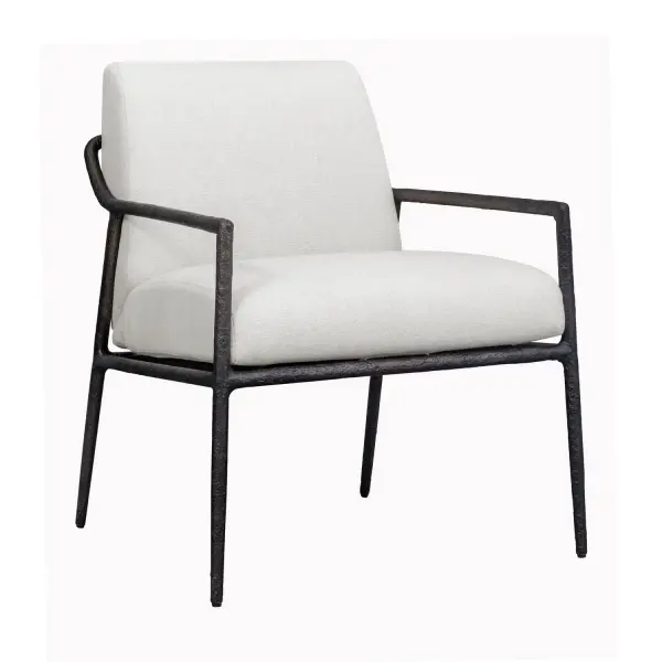This Simple But Timeless Outdoor Lounge Chair Is Made Of Cast Aluminum With Heavy Texturing In A Java Finish. The Plush Cushion Is Upholstered In An Oyster White Solution Dyed Acrylic Fabric That Is Constructed To Withstand The Moisture And Dirt That Comes With Outdoor Use. Collection: Thayer Finish: Java Width: 29.50" Height: 33.25" Length: 26.50" Weight: 27.50 lb Material: Metal Aluminum And Fabric Crescent Cloud DancerCloud Dancer Country of Origin: Indonesia Safety Rating: Indoor/Outdoor