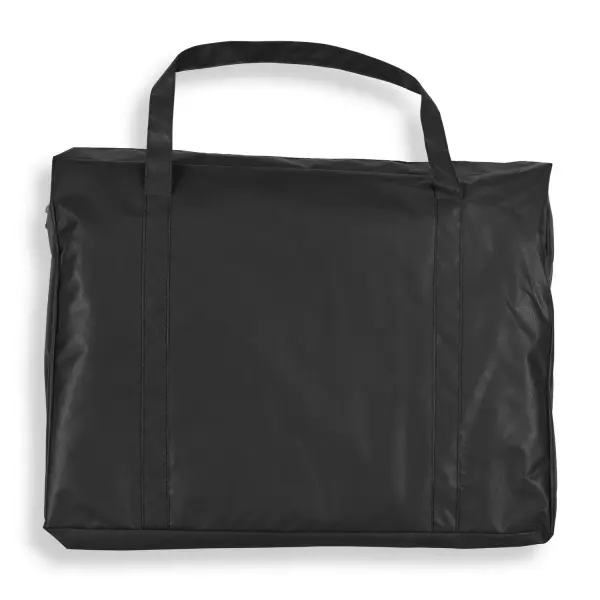 A durable, water-resistant fabric cover sized for coffee tables, with breathable mesh venting and a secure drawstring closure plus a handy storage bag.