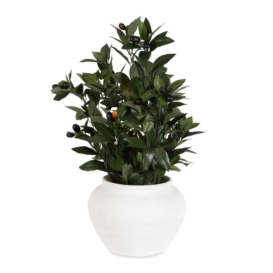 Elena Olive Centerpiece in Organic Etched Texture