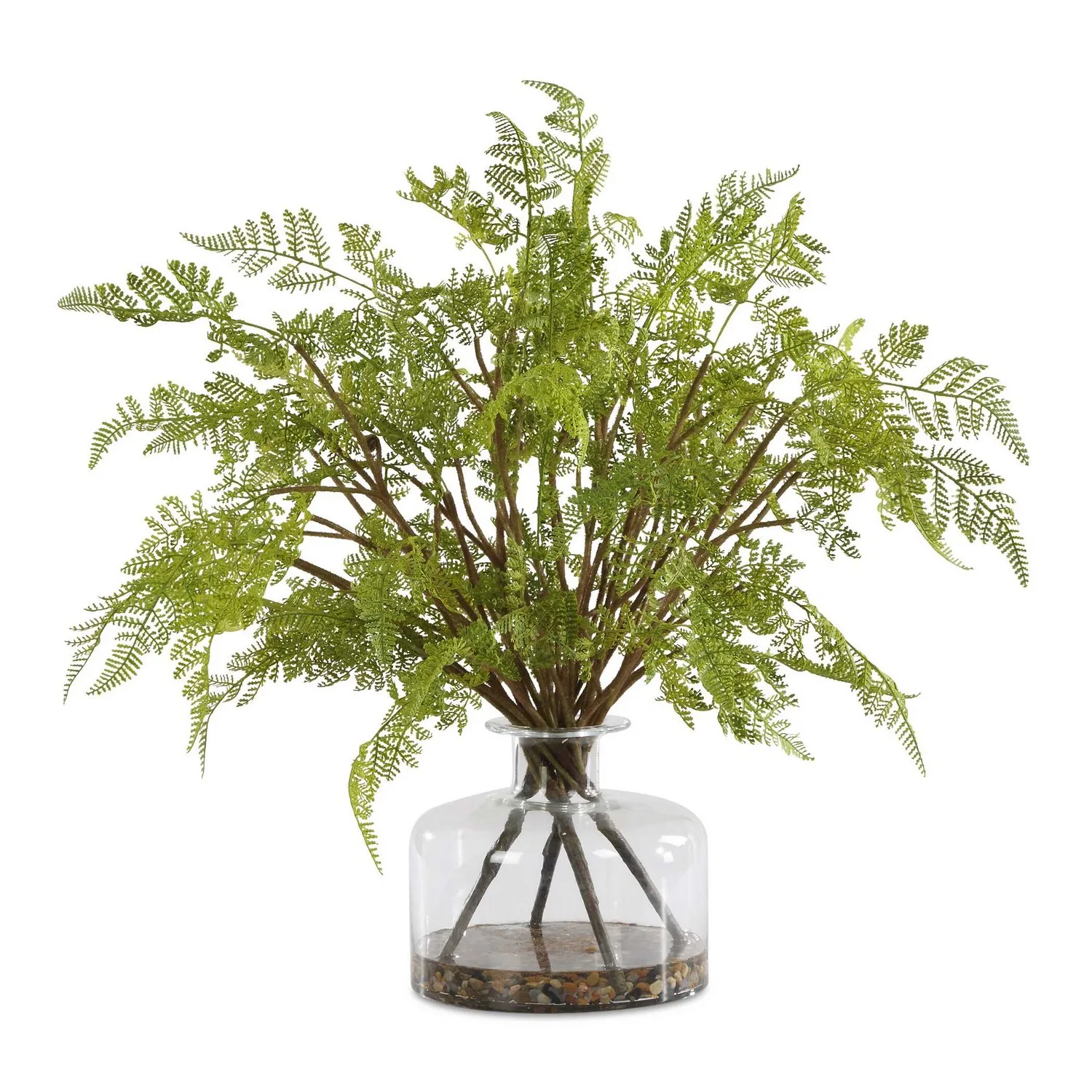 Woodland Fern Centerpiece in Clear