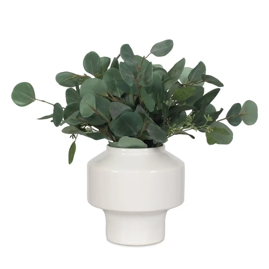 Essence Eucalyptus Vase in White