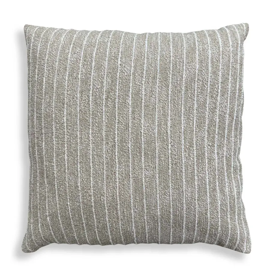 Involve Cream Striped Boucle Pillow