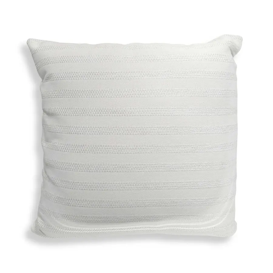 Basket Stripe Pillow in Ivory