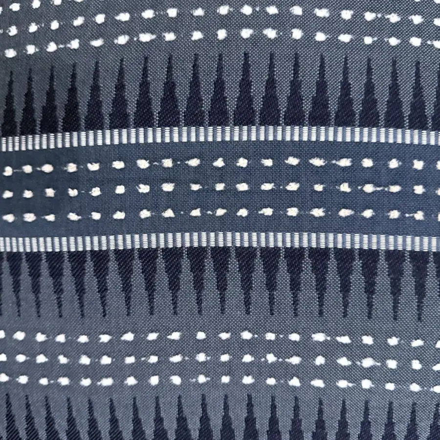 Backgammon Outdoor Pillow in Deep Denim