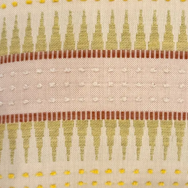 A vibrant backgammon-inspired accent pillow in Sunbrella acrylic, blending vintage game-board style with water-resistant, made-in-USA construction for indoor or outdoor use.