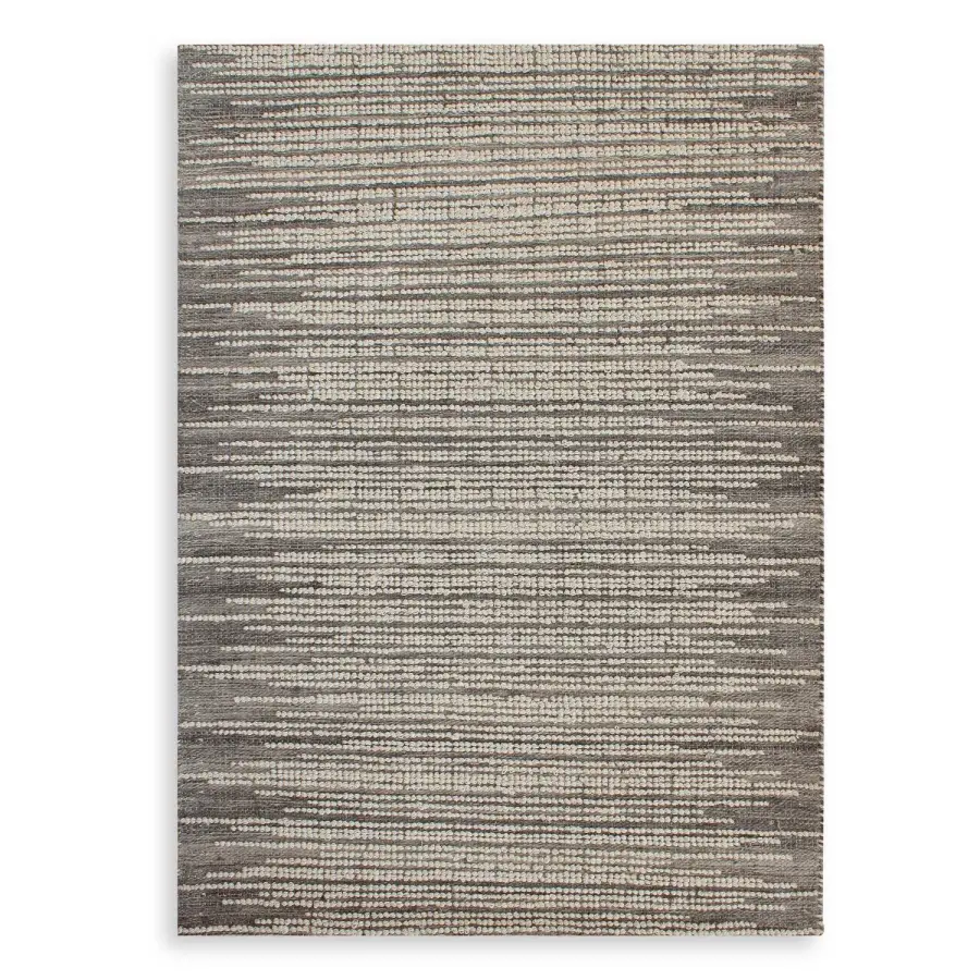 Salida Hand Woven Wool Rug in Gray