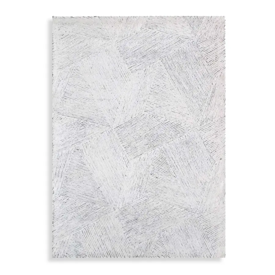 Paonia Hand-Tufted Wool Rug in Ivory