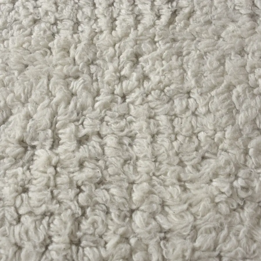 Clayhill Ivory Wool Shag Area Rug