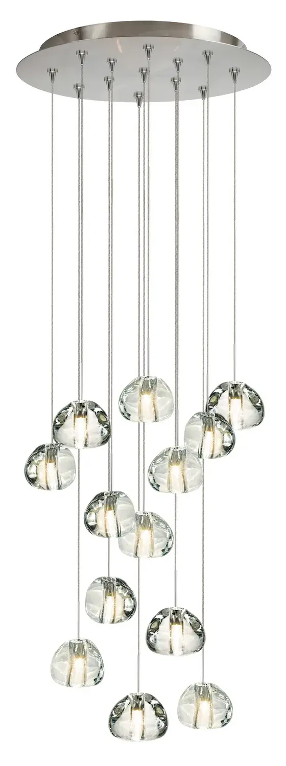 Bold Contemporary Statement with 13 Lights for Dramatic Impact