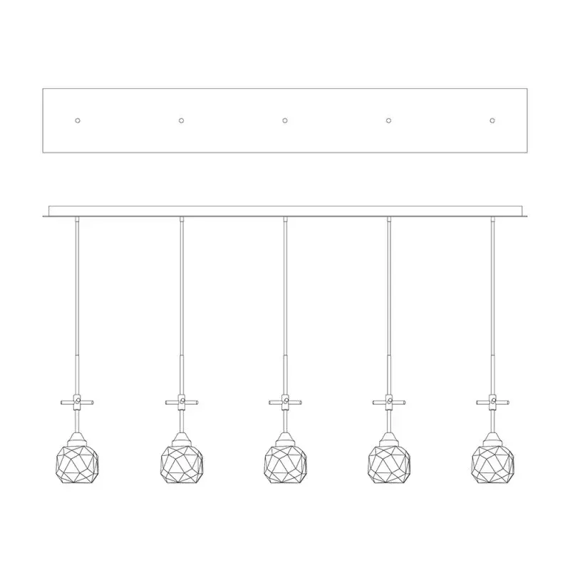 Geos 5-Light Chandelier