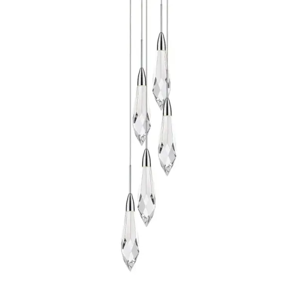 Classic 5-Light Chandelier with Timeless Polished Nickel Finish