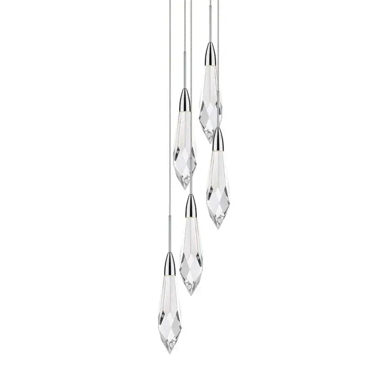 Classic 5-Light Chandelier with Timeless Polished Nickel Finish