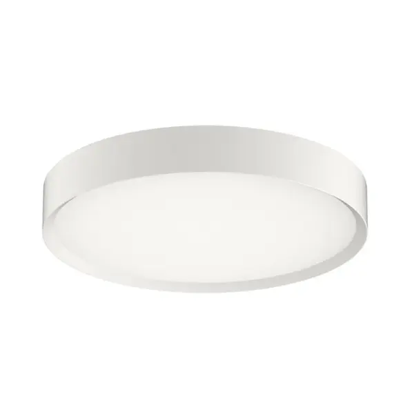 The Puck 23.6" delivers contemporary minimalist design with its clean white finish and frosted glass diffuser. Perfect for spaces needing even, glare-free illumination with a low-profile aesthetic.