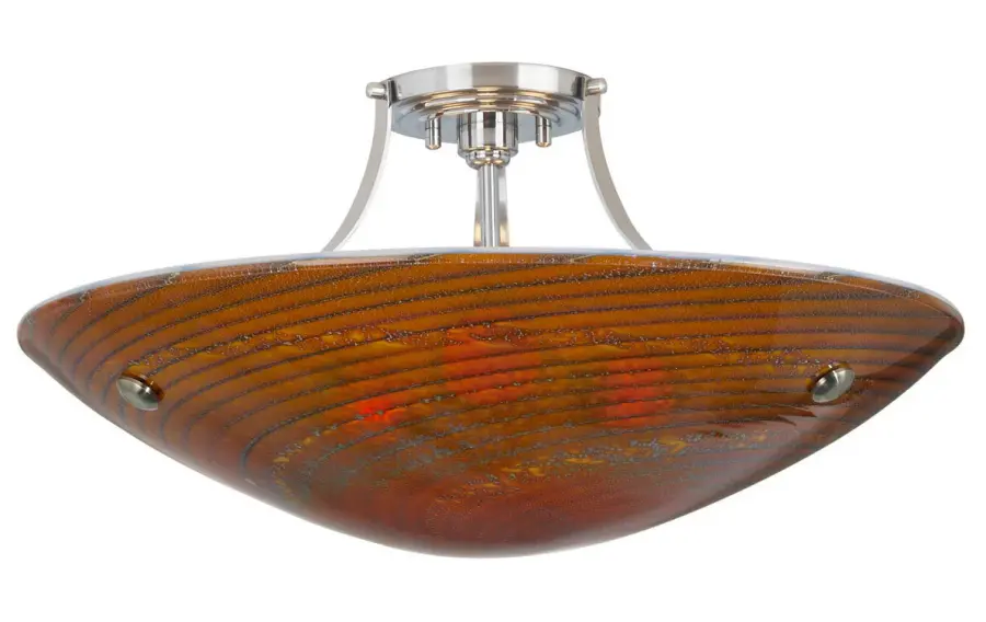 Neptune Semi-Flush Ceiling Mount in Lava