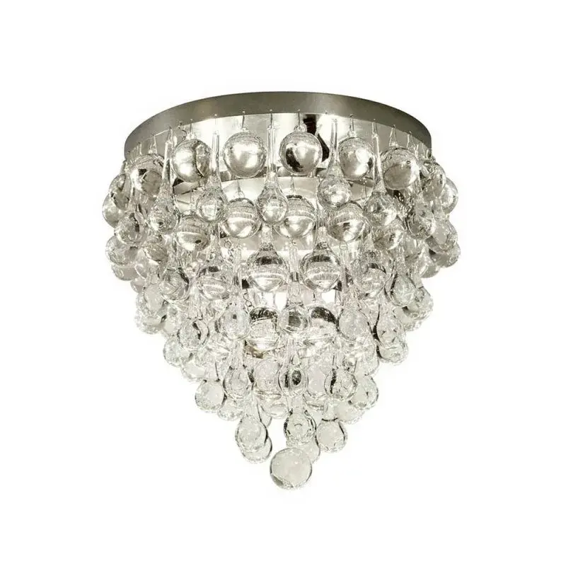 Borealis Polished Nickel Ceiling Light