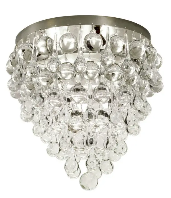 Borealis Clear Glass Ceiling Mount