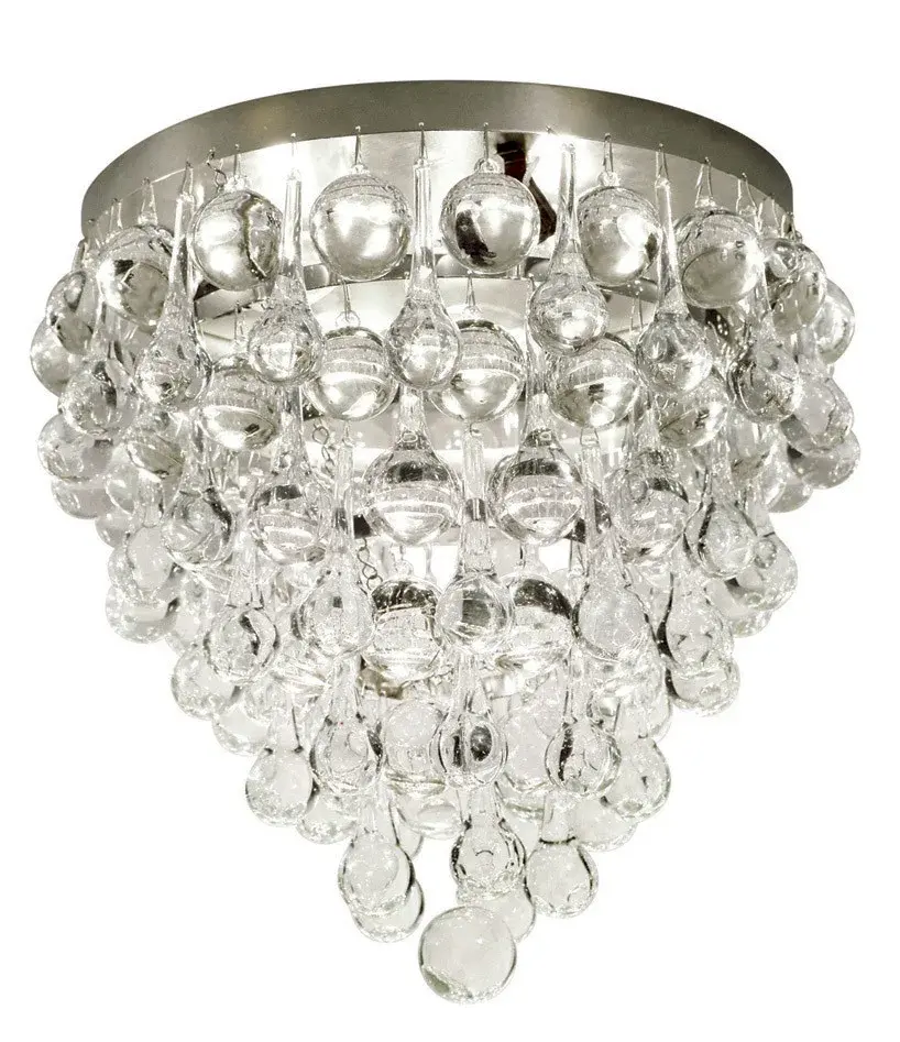Borealis Clear Glass Ceiling Mount