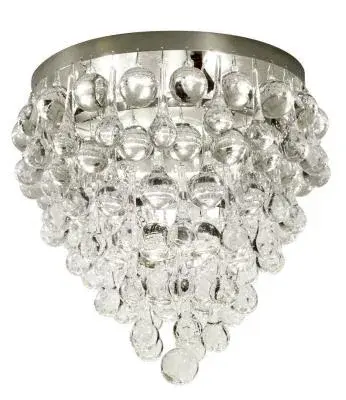 Borealis 14" LED Flush Mount in Polished Nickel