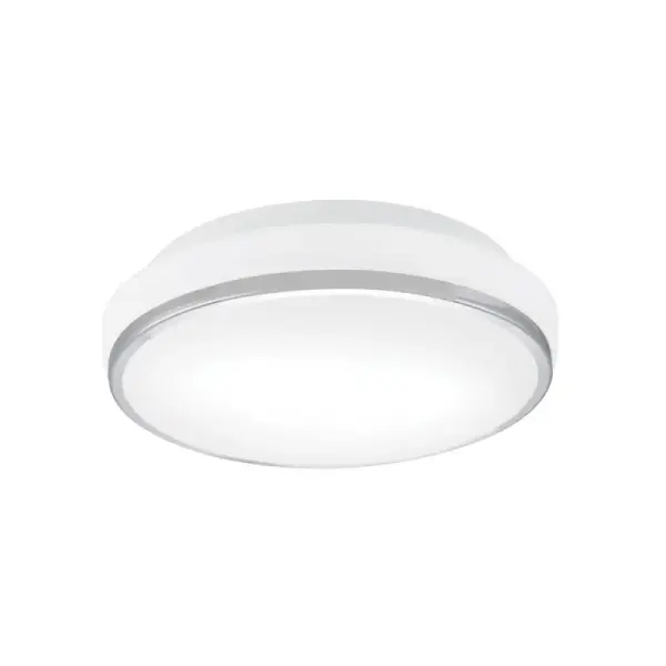 The Alta ceiling light combines polished chrome finish with frosted glass for a clean, contemporary look. Ideal for bathrooms, hallways, and smaller spaces requiring bright, even illumination.