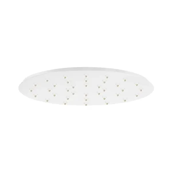 Professional-grade multi-port canopy enabling custom pendant configurations with 36 connection points. The 32" diameter provides substantial coverage for large-scale installations in residential and commercial spaces.