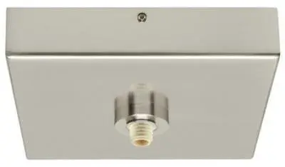Canopy Low Voltage Monopoint 4" Square EZ Jack Satin Nickel for Halogen