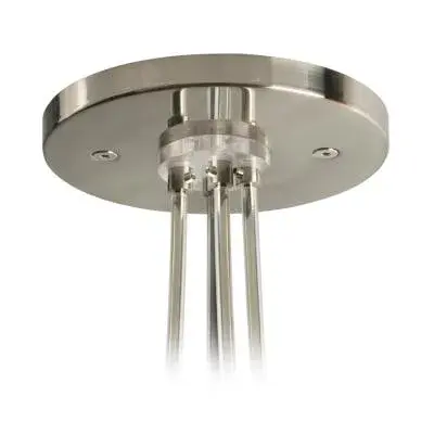 Dual Feed Remote Canopy Rigid Connector Satin Nickel