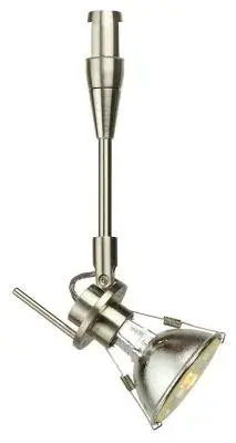 Swivel Head Snap Bare Satin Nickel 10" Stem MR16 Hal 50W 450lm For Monorail