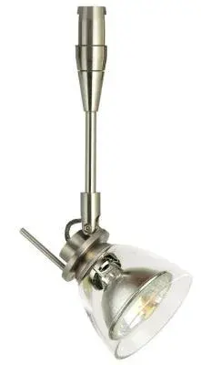 Swivel Head Snap Vitrea Clear SN 10" Stem MR16 Hal 50W 450lm Monopoint