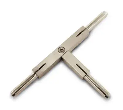 Monorail T-Connector Satin Nickel