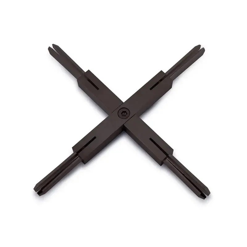 Essential X-Connector for Flexible Monorail Track Configurations