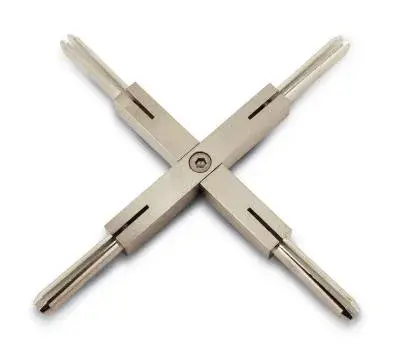 Monorail X-Connector Satin Nickel
