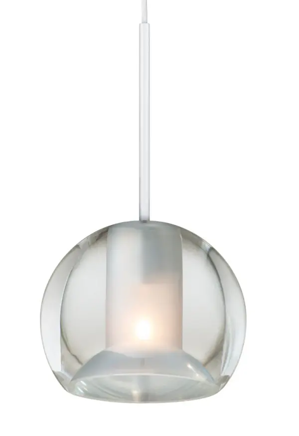 Elegant Mini Crystal Pendant with Soft Frosted Glow