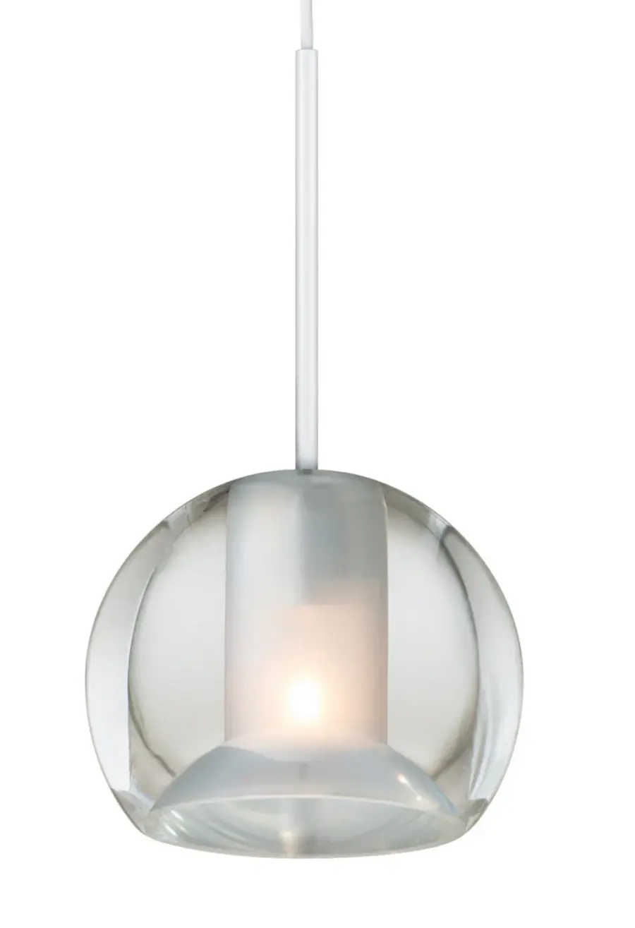Elegant Mini Crystal Pendant with Soft Frosted Glow