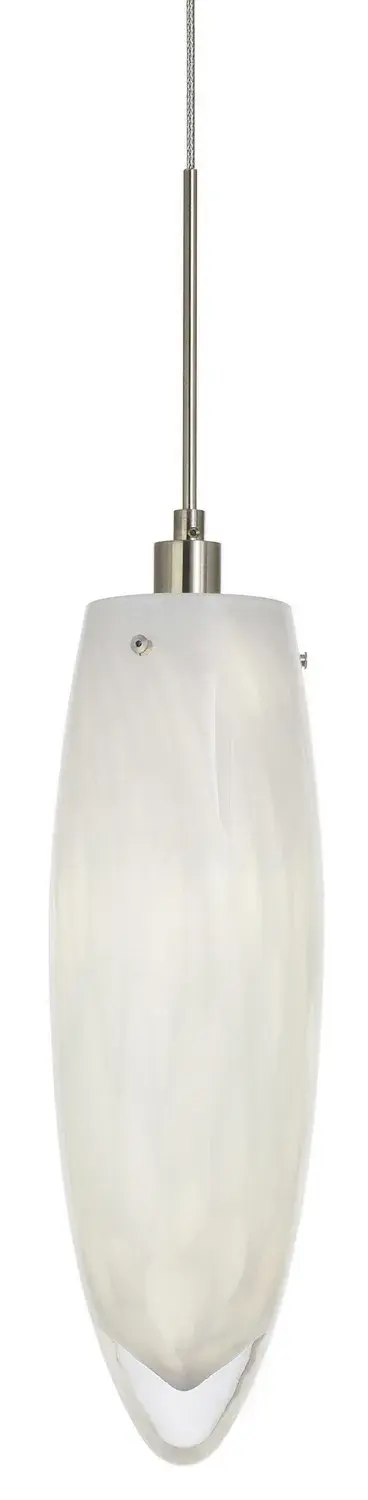 The Stalactite pendant features a distinctive organic shape inspired by natural cave formations. Its opal glass shade provides soft, diffused illumination perfect for intimate spaces or grouped installations.