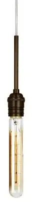 Pendant Retro Tubular Lamp Bronze LED A19 12W Monopoint