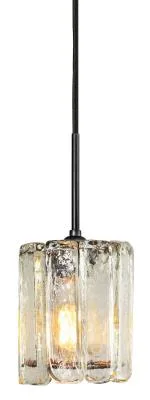 Xylo Clear Glass Pendant with Bronze Finish