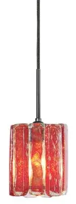 Xylo Red Glass Pendant with Edison LED