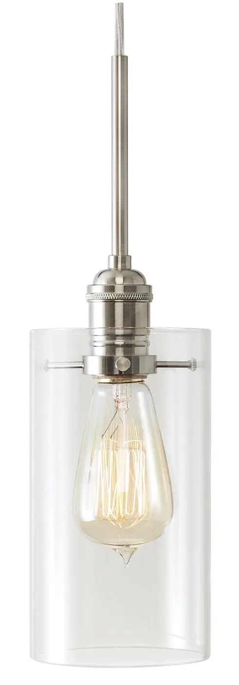 This small-scale LED pendant combines retro styling with modern integrated LED technology. The compact 8.75" cylinder shade makes it ideal for task lighting or clustered installations over islands and bars.