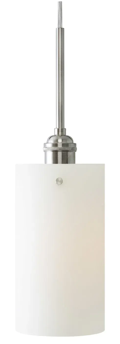 The Retro Cylinder pendant brings mid-century charm in a compact 8.75-inch profile. Its cylindrical shade offers focused downlight perfect for task areas, kitchen islands, or accent lighting in smaller spaces.