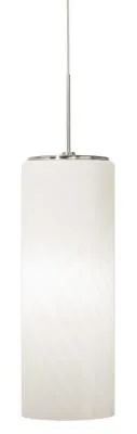 Gauss Opal Glass Mini Pendant in Polished Nickel