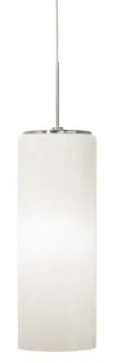 Gauss Opal Glass Mini Pendant in Polished Nickel
