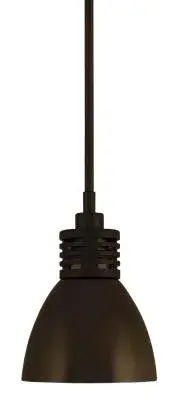 The Duomo mini pendant delivers focused task lighting in a compact bronze finish. Its small scale makes it ideal for multiples over islands or as accent lighting in tight spaces.