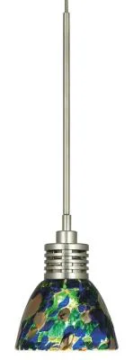 Iris Action Pendant Light in Blue Green