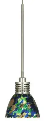 Iris Action Blue Green Pendant Light