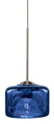 Krypto Blue Glass Mini Pendant