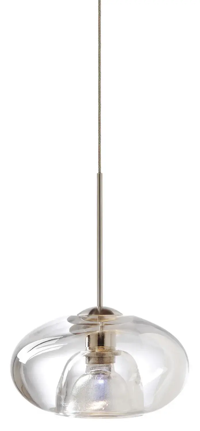 Rocker Clear Glass Pendant