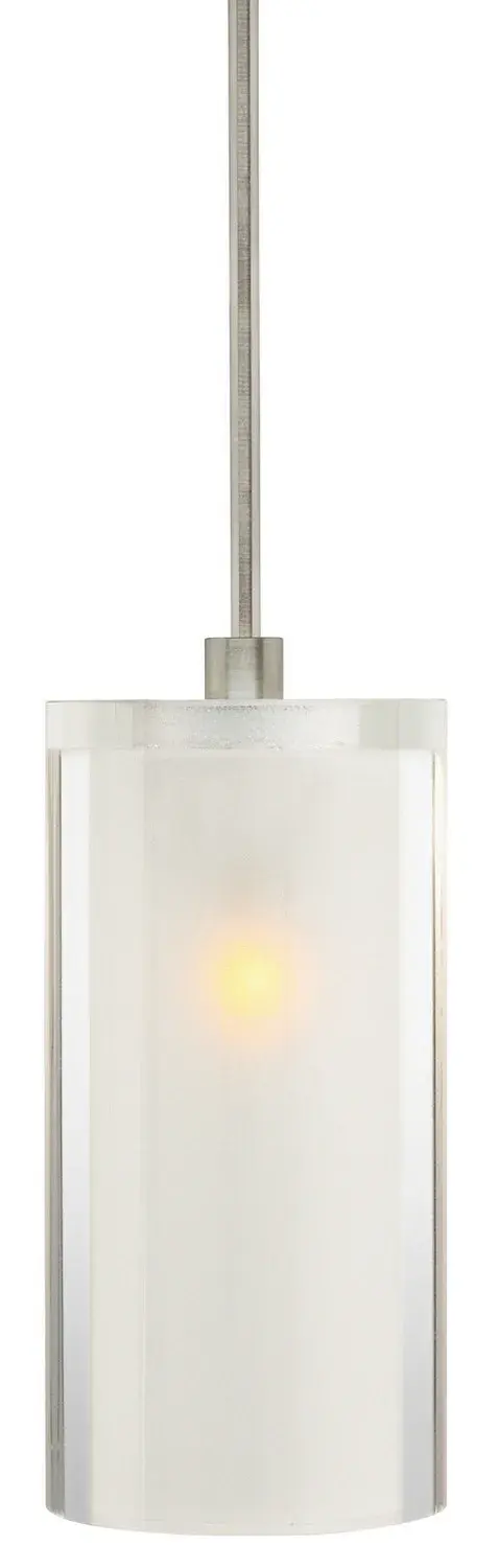 Crystal Cylinder Pendant - Clear